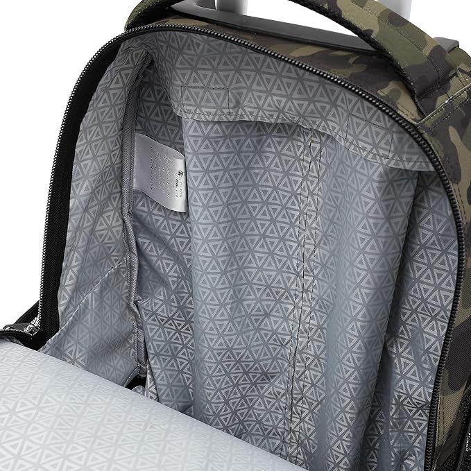 Travelers Club Rolling Backpack, Camo, 20 Inch with Laptop Compartment